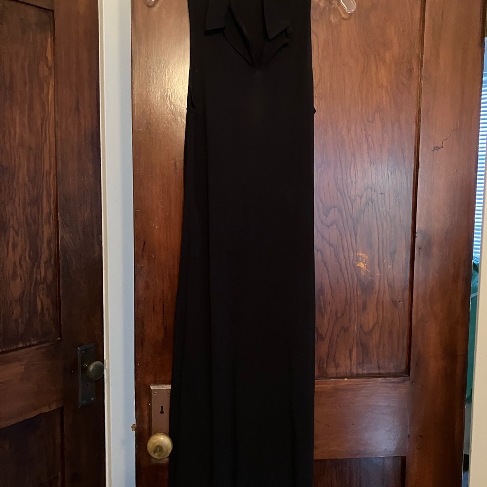 DKNY Elegant Navy Midi Dress
